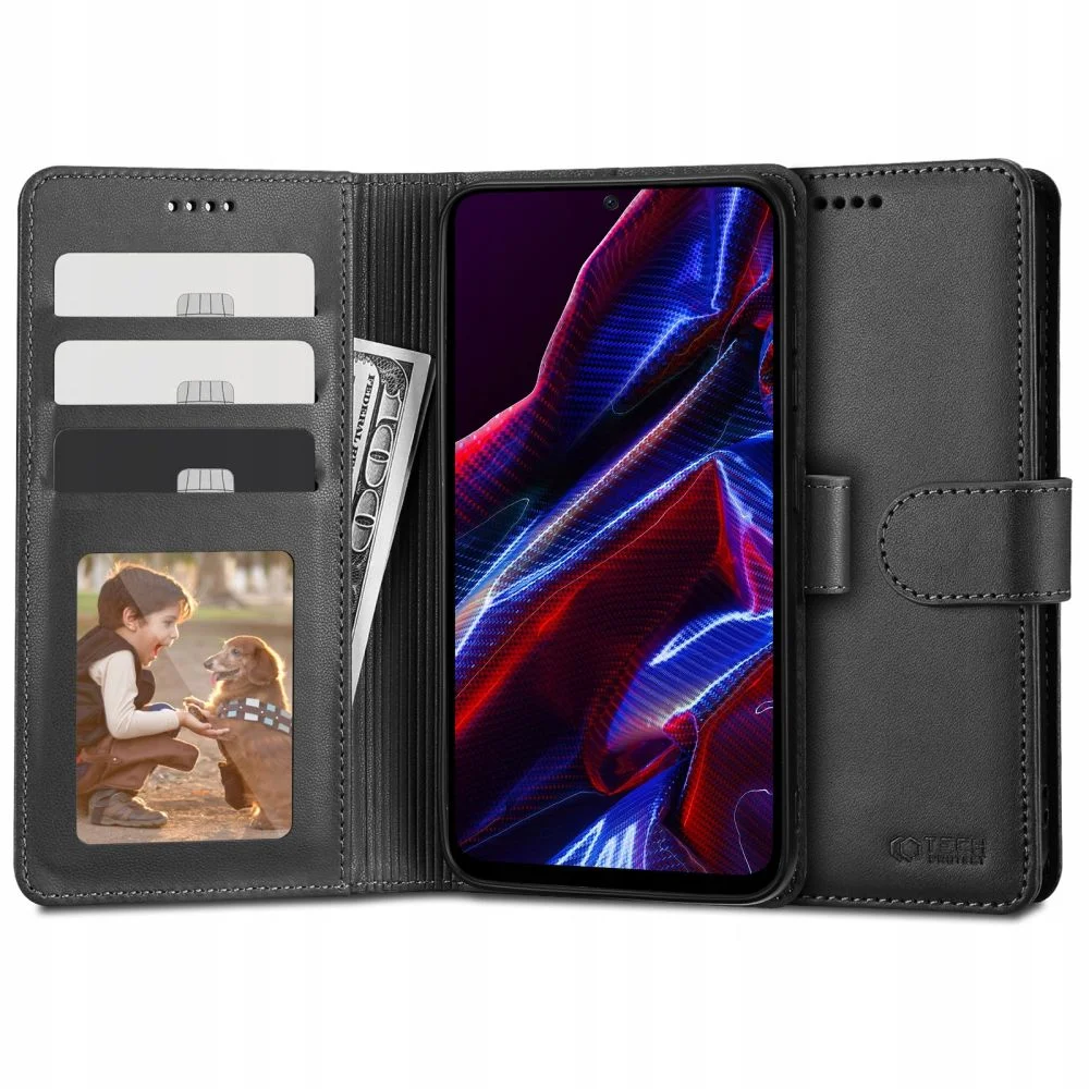Φωτογραφία προϊόντος: Θήκη Βιβλιαράκι Redmi Note 12 5G / Poco X5 5G Tech-Protect (Μαύρο)