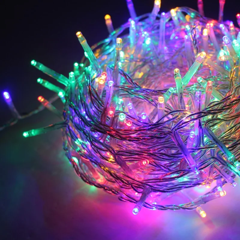 Φωτογραφία προϊόντος: ACALIGHT ΛΑΜΠΑΚΙΑ 100 LED ΣΕ ΣΕΙΡΑ ΠΟΛΥΧΡΩΜΑ ΚΑΟΥΤΣΟΥΚ ΑΝΑ 50mm ΑΝΤΑΠΤΟΡΑ 31VDC ΜΕ ΔΥΝΑΤΟΤΗΤΑ ΕΠΕΚΤΑΣΗΣ MAX 6 ΣΕΤ & ΚΑΛΩΔΙΟ ΔΙΑΦΑΝΟ 3m IP44 / X081001021