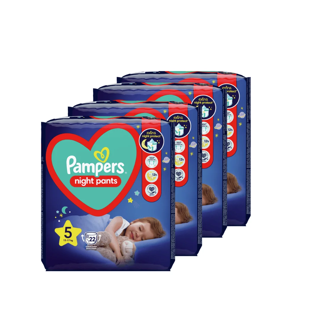Φωτογραφία προϊόντος: Pampers Night Pants No 5 4X22 VP=88τμχ Monthly Pack