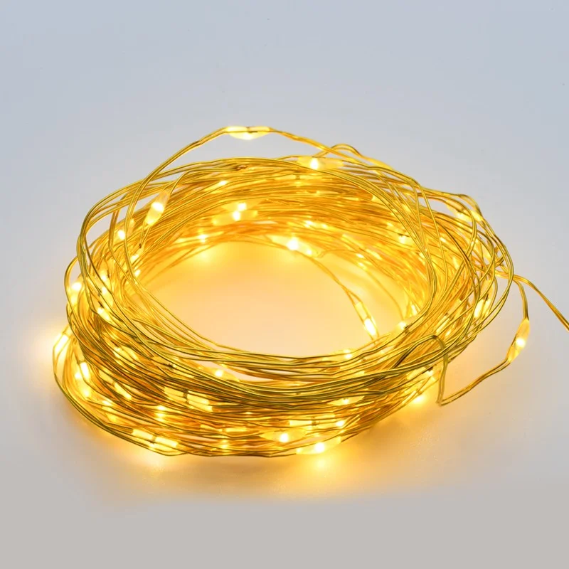 Φωτογραφία προϊόντος: ACALIGHT ΛΑΜΠΑΚΙΑ 200 LED 6W ΣΕ ΣΕΙΡΑ ΘΕΡΜΟ ΛΕΥΚΟ ΜΕ ΑΝΤΑΠΤΟΡΑ 3VDC & 8 ΠΡΟΓΡΑΜΜΑΤΑ ΧΡΥΣΟ ΚΑΛΩΔΙΟ ΧΑΛΚΟΥ 3m IP44 200mm / X01200132