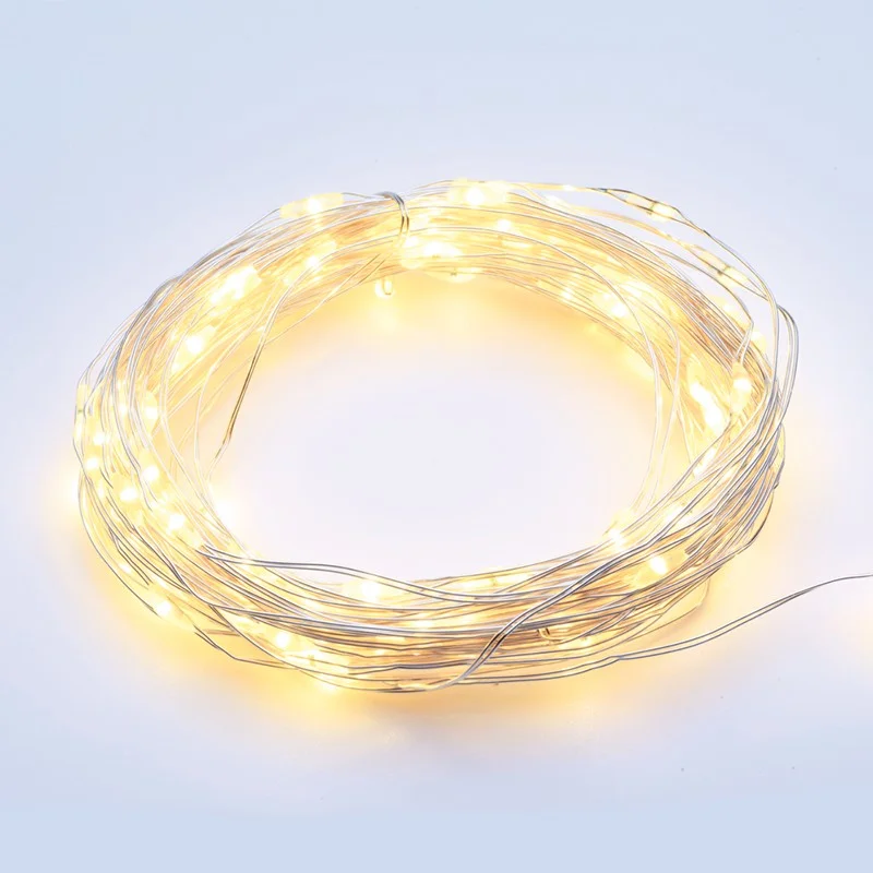 Φωτογραφία προϊόντος: ACALIGHT ΛΑΜΠΑΚΙΑ 200 LED 6W ΣΕ ΣΕΙΡΑ ΘΕΡΜΟ ΛΕΥΚΟ ΜΕ ΑΝΤΑΠΤΟΡΑ 3VDC & 8 ΠΡΟΓΡΑΜΜΑΤΑ ΑΣΗΜΙ ΚΑΛΩΔΙΟ ΧΑΛΚΟΥ 3m IP44 200mm / X01200112