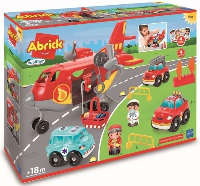 Φωτογραφία προϊόντος: Ecoiffier Abrick Fireman Cargo Plane (2996)