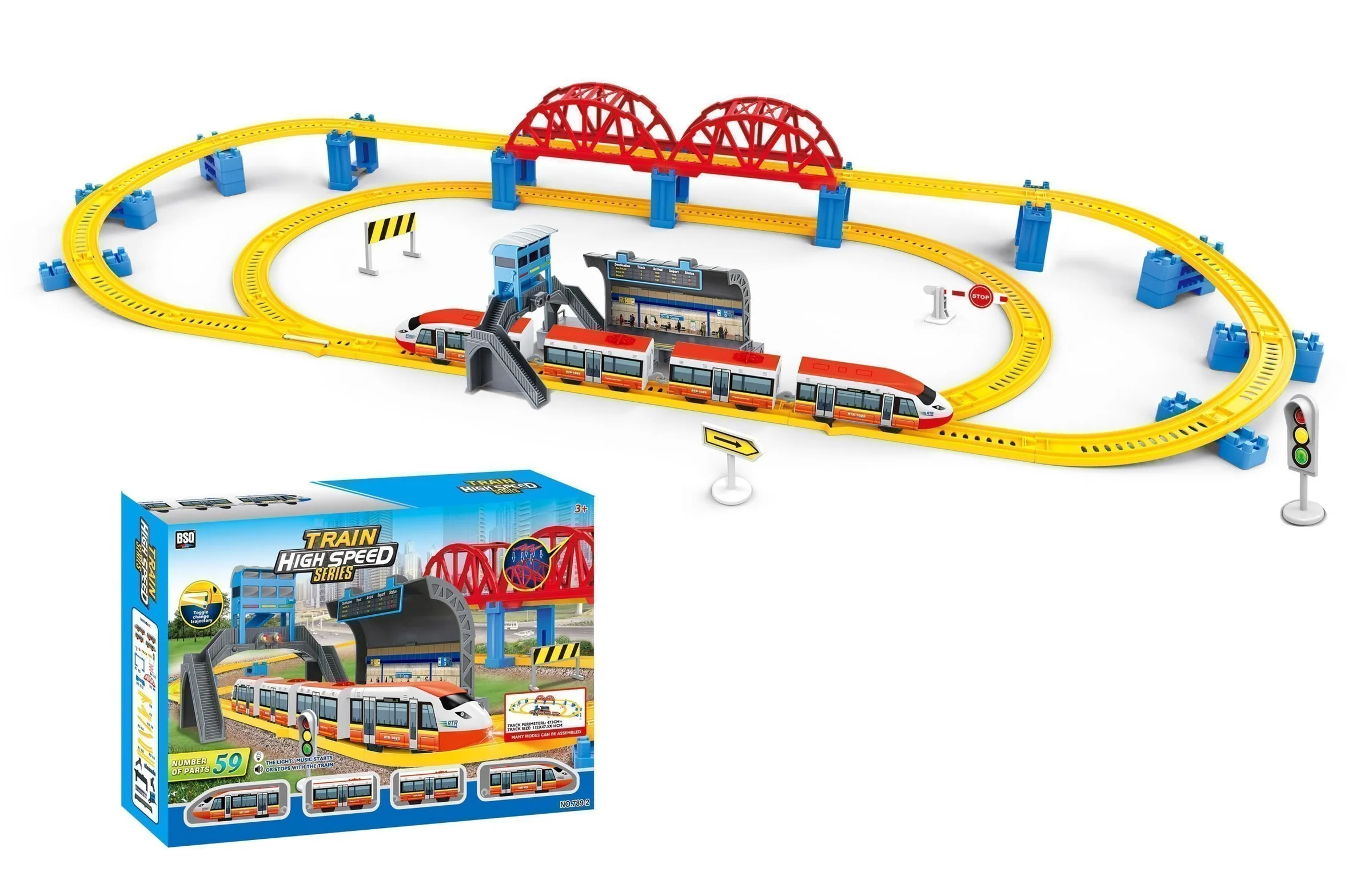 Φωτογραφία προϊόντος: Blue Toys B/O Τρένο Υψηλής Ταχύτητας Με Φως Και Μουσική (MKK199032)