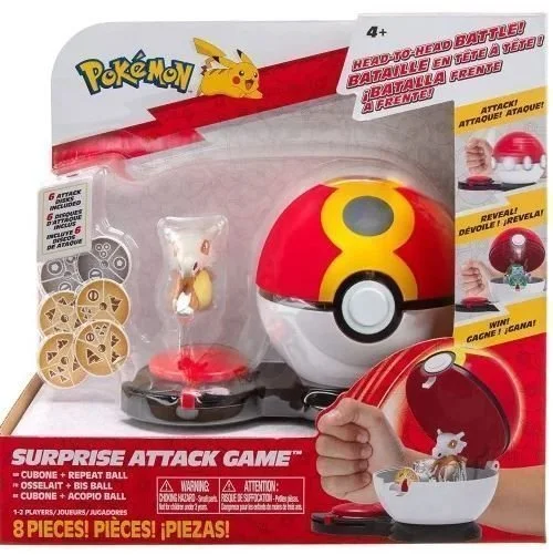 Φωτογραφία προϊόντος: ΟΕΜ Pokemon Surprise Attack Σετ Παιχνιδιού με 1 Φιγούρα Cubone και Repeat Ball (JW002724-A/2)