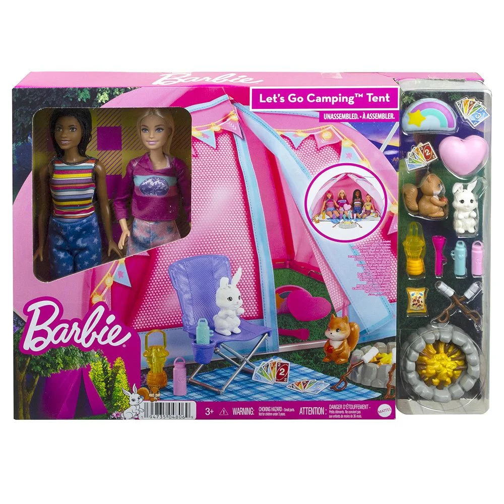 Φωτογραφία προϊόντος: Mattel Barbie Σκηνή Camping Με Κούκλες (HGC18) Πολύχρωμο
