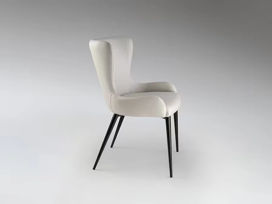 Φωτογραφία προϊόντος: Schuller Telma 408523 off-white Άσπρη Υφασμάτινη Καρέκλα Μεταλλικού Σκελετού Άσπρο Εκρού Μαύρο