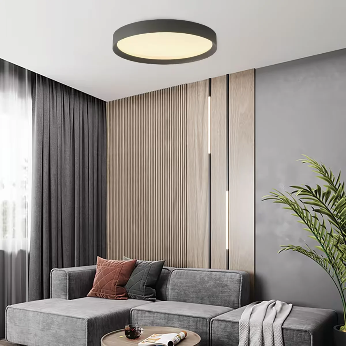 Φωτογραφία προϊόντος: Eleso VK/04566 LED Οροφής – 48W 3000K ø60cm IP20 Μαύρο