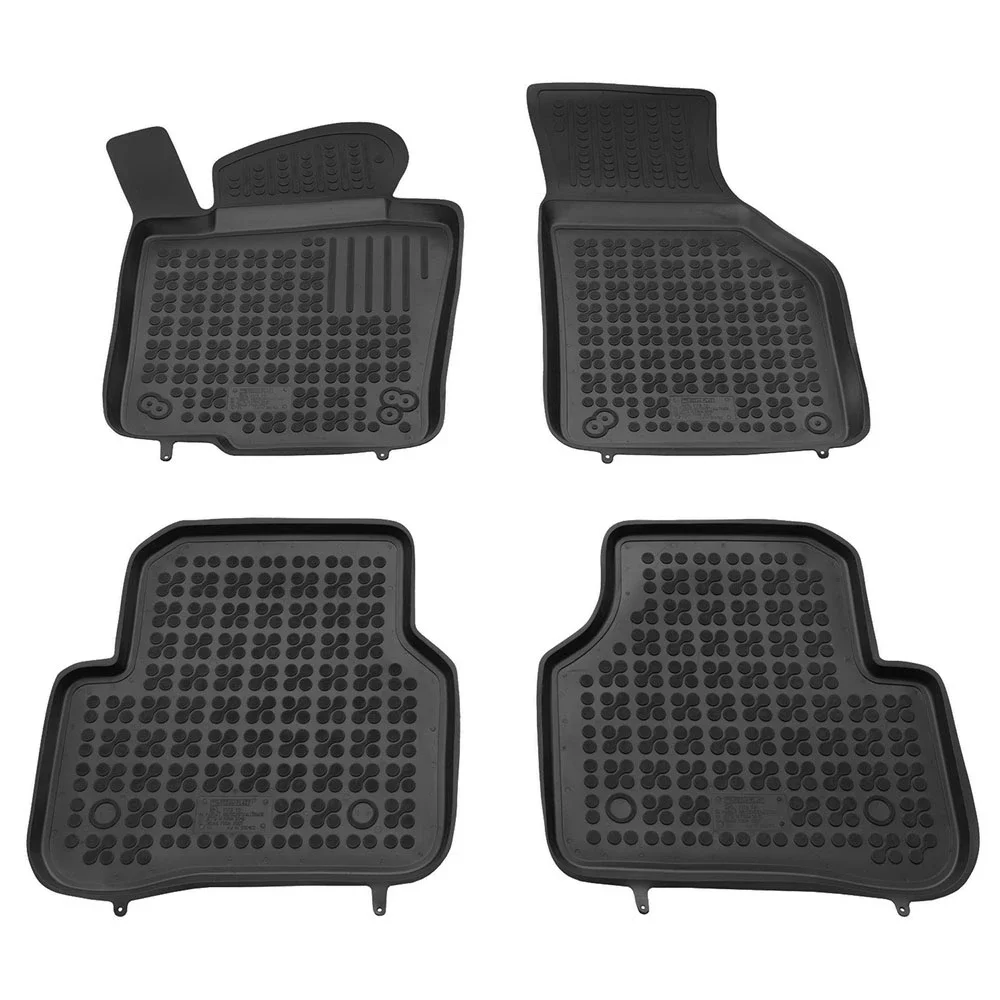 Φωτογραφία προϊόντος: VW Passat B6 / B7 (2005-2014) / Tiguan (2007-2016) / Jetta (2011+) λαστιχένια μαύρα πατάκια σκαφάκια Rezaw Plast - 4τμχ