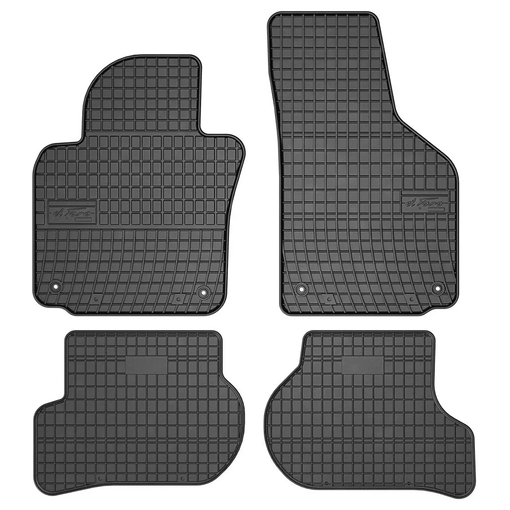 Φωτογραφία προϊόντος: VW Golf 5/6 / Jetta / Scirocco / Seat Leon/Toledo / Skoda Yeti λαστιχένια μαύρα πατάκια Frogum El Toro - 4τμχ