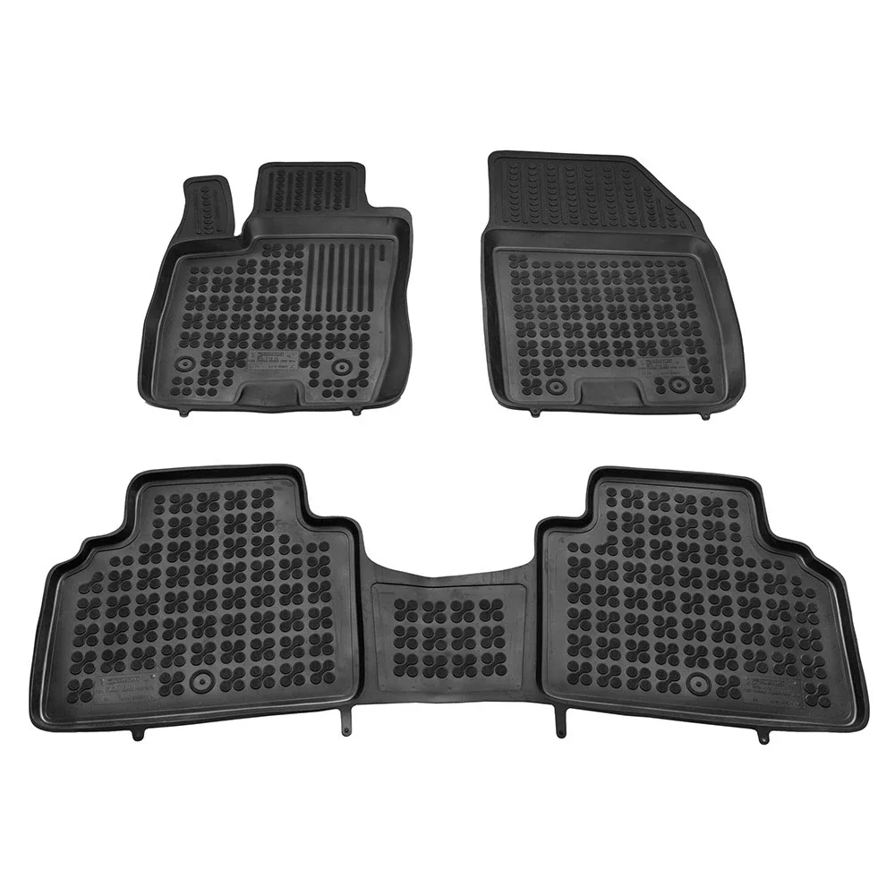 Φωτογραφία προϊόντος: Ford Tourneo Courier (2013+) λαστιχένια μαύρα πατάκια σκαφάκια Rezaw Plast - 3τμχ