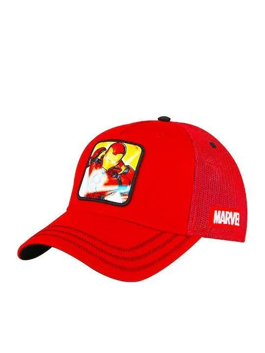 Φωτογραφία προϊόντος: Παιδικό Καπέλο Authentic Iron Man Hat Red Marvel με ρυθμιζόμενο κούμπωμα