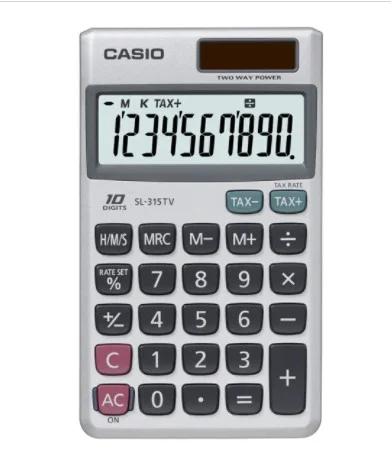 Φωτογραφία προϊόντος: Casio SL-315TV Αριθμομηχανή