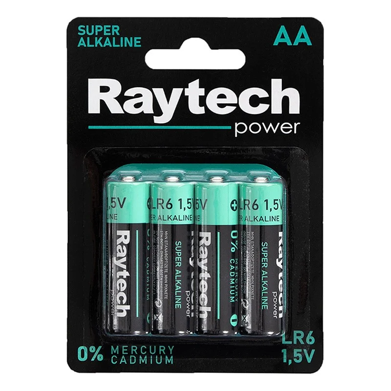 Φωτογραφία προϊόντος: Raytech LR6 Αλκαλικές Μπαταρίες AA 4 τμχ