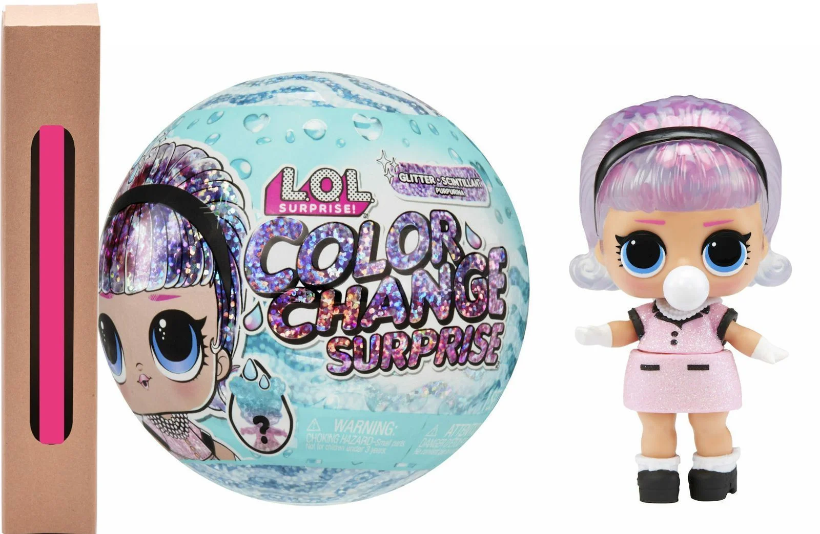 Φωτογραφία προϊόντος: L.O.L. Surprise Glitter Color Change Doll Asst in PDQ για 3+ Ετών Lil sis και δώρο λαμπάδα