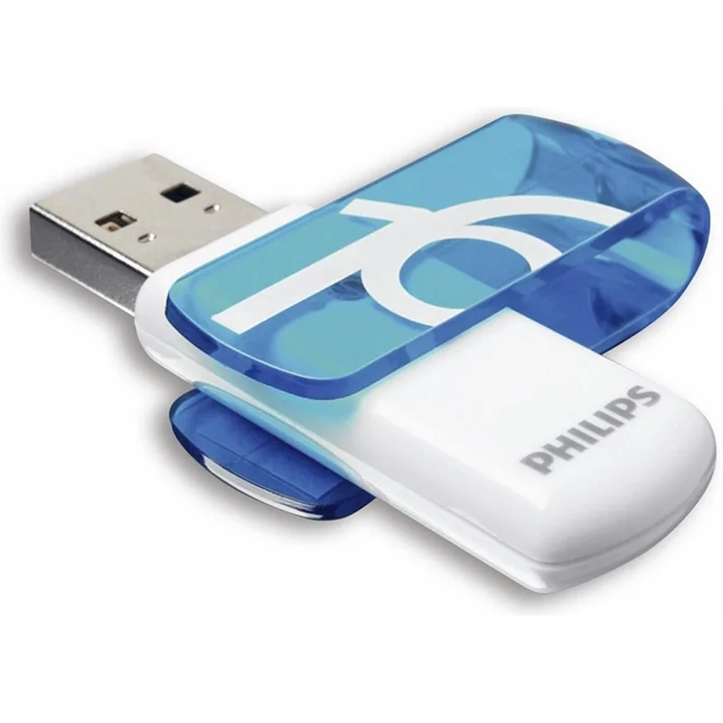 Φωτογραφία προϊόντος: Philips USB 2.0 16GB Vivid Edition Blue FM16FD05B/00
