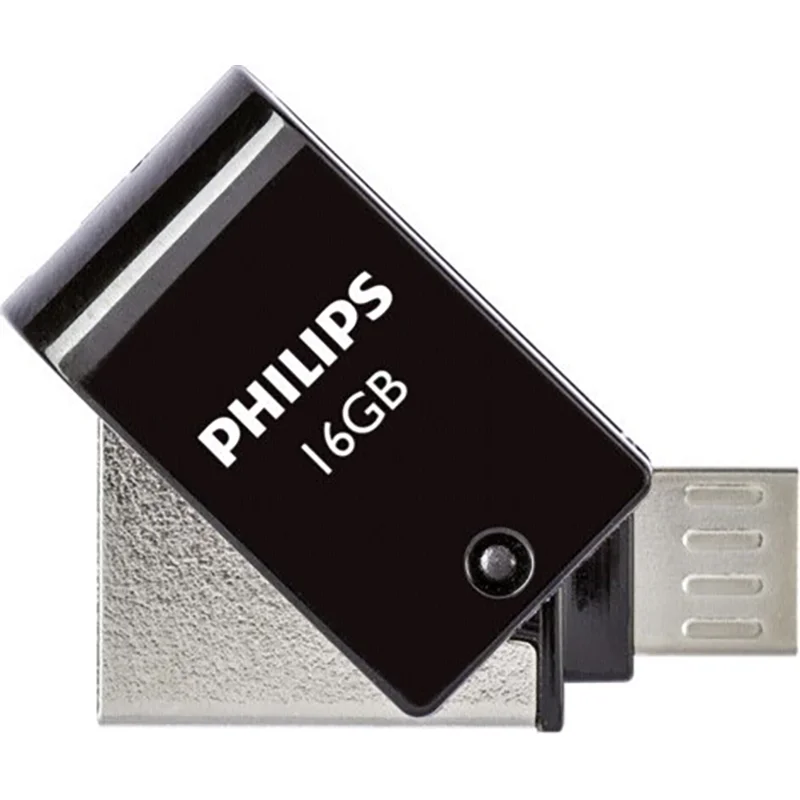 Φωτογραφία προϊόντος: Philips 2 in 1 USB 2.0 - Micro USB 16GB Black FM16DA148B/00