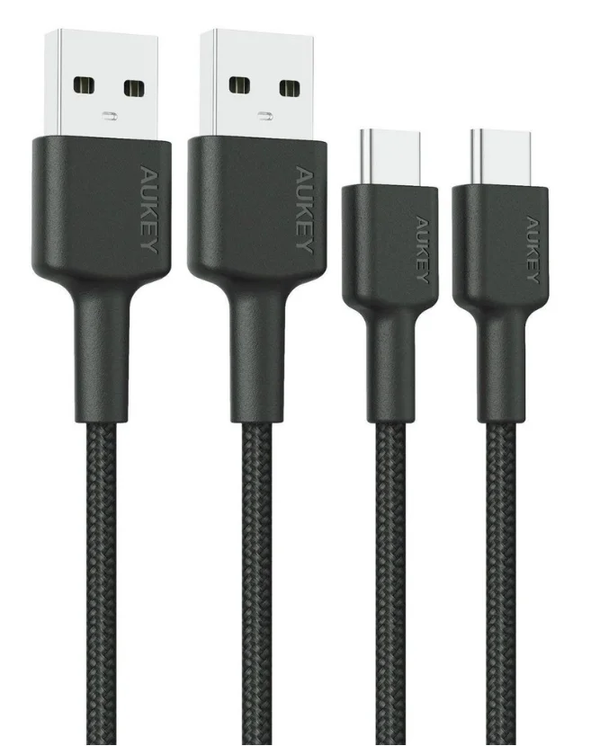 Φωτογραφία προϊόντος: Aukey CB-CMD29 USB-A 2.0 TO USB-C Braided Cable 2m x2