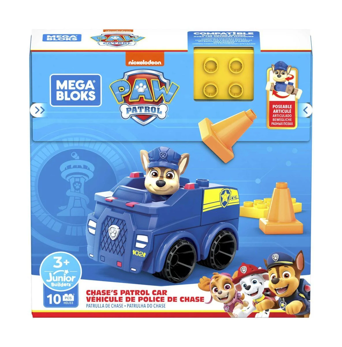 Φωτογραφία προϊόντος: Mega Bloks Τουβλάκια Chase s Patrol Car για 3+ Ετών