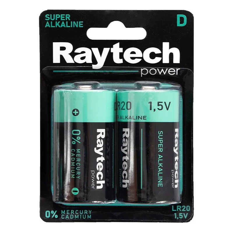 Φωτογραφία προϊόντος: Raytech LR20 Αλκαλικές Μπαταρίες D 2 τμχ