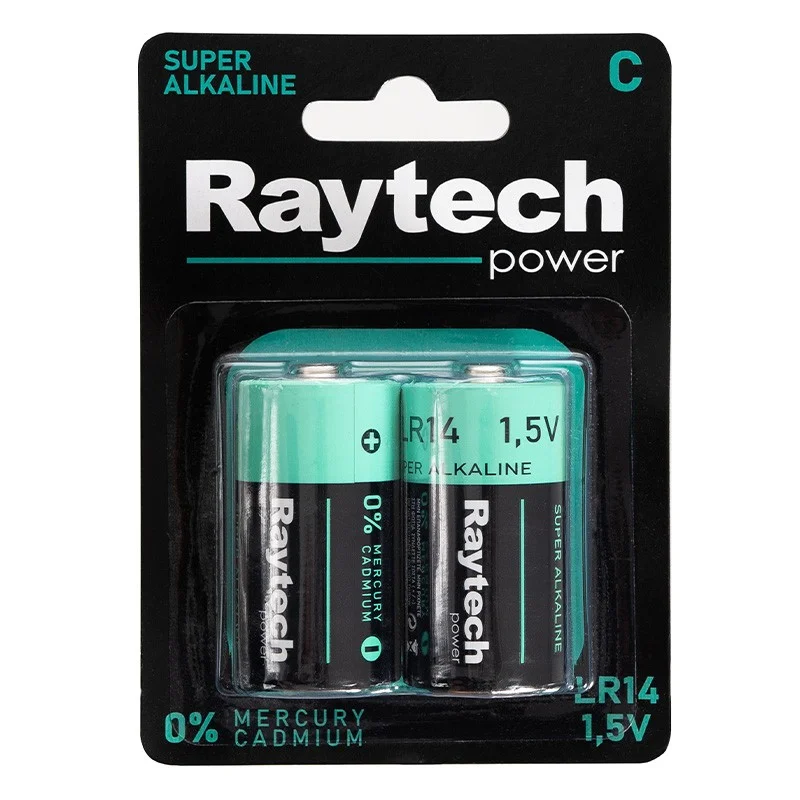 Φωτογραφία προϊόντος: Raytech LR14 Αλκαλικές Μπαταρίες 2 τμχ