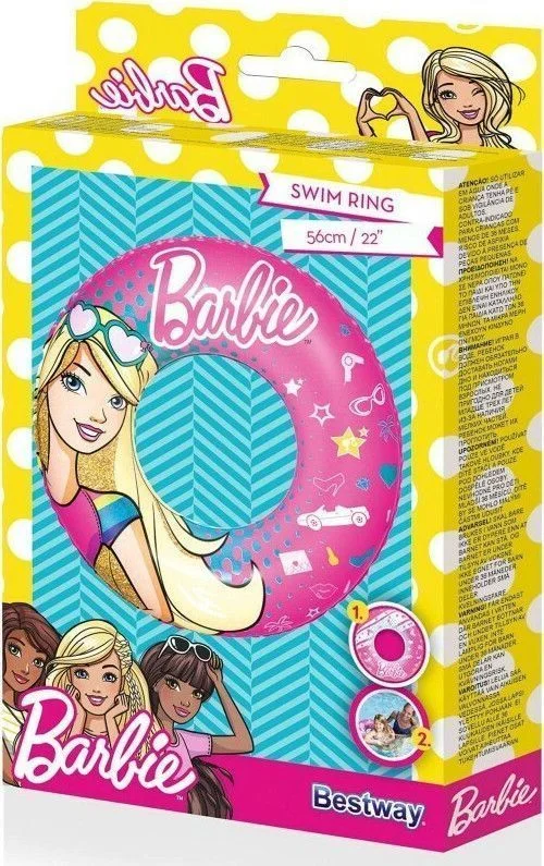 Φωτογραφία προϊόντος: Barbie Swim Ring Σωσίβιο Δαχτυλίδι Κουλούρα Θαλάσσης 56cm