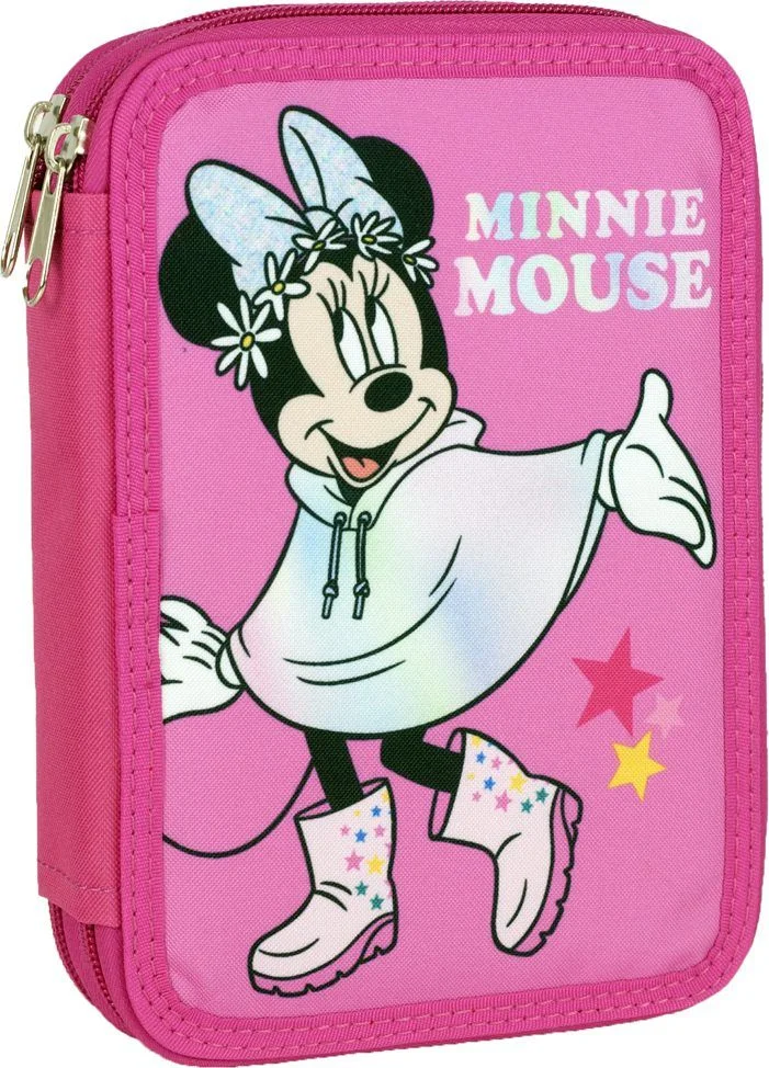 Φωτογραφία προϊόντος: Gim Minnie Mouse Nature Κασετίνα Γεμάτη με 2 Θήκες Pink Pencil case full of school stationery