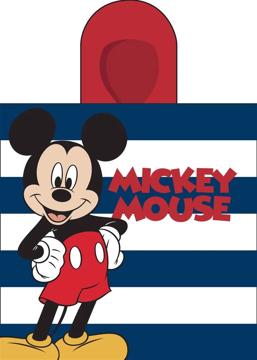 Φωτογραφία προϊόντος: Πόντσο Quick Dry Microfiber 50x100εκ. Disney Home Mickey 193 White-Dark Blue Dimcol