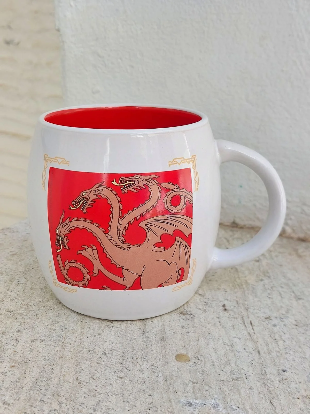 Φωτογραφία προϊόντος: Game Thrones Red Mug Αυθεντική Κούπα Κεραμική Λευκή 380ml