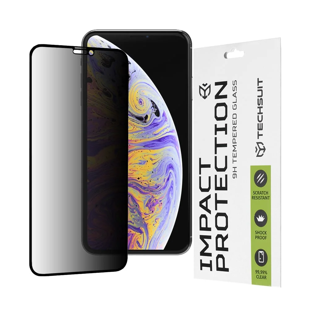 Φωτογραφία προϊόντος: Techsuit - 111D Privacy Full Glue - iPhone XS Max / iPhone 11 Pro Max - Black