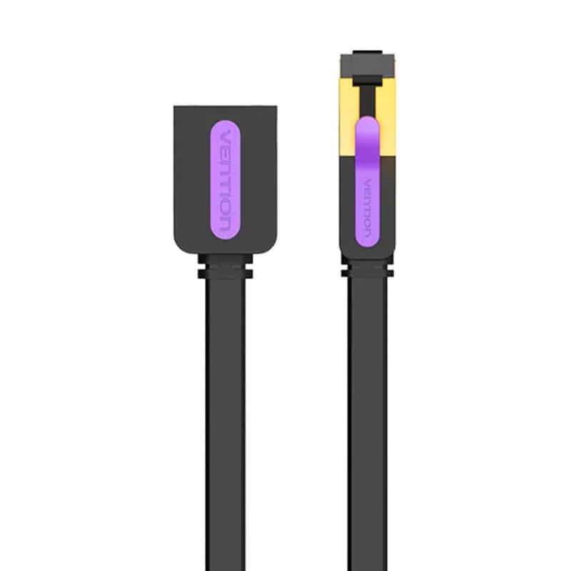 Φωτογραφία προϊόντος: Vention Flat Network Καλώδιο Extension CAT7 ICBBG RJ45 Ethernet 10Gbps 1.5m Μαύρο