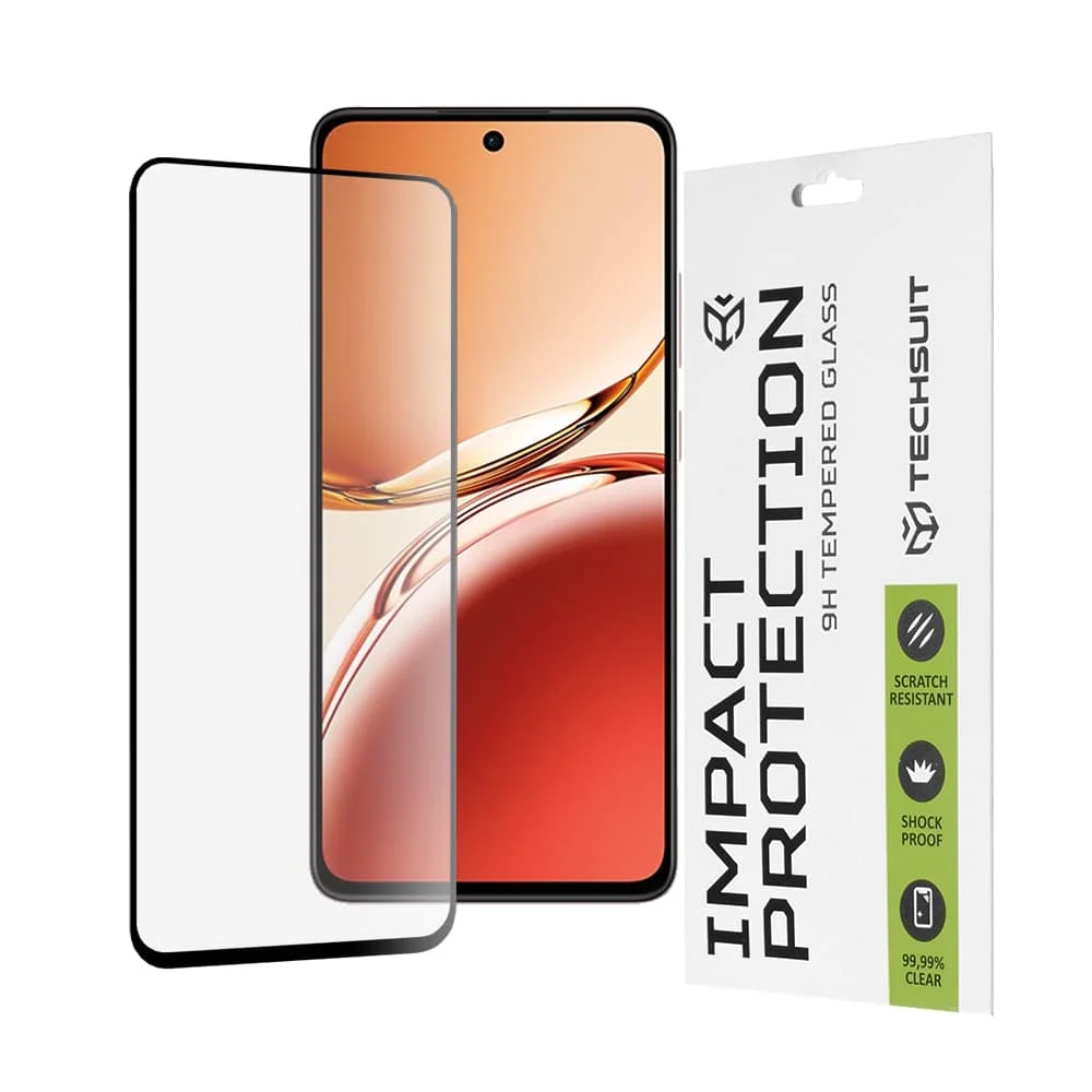 Φωτογραφία προϊόντος: Techsuit - 111D Full Cover / Full Glue Glass - Oppo Reno12 F 4G / Reno12 F 5G / Reno12 FS - Black