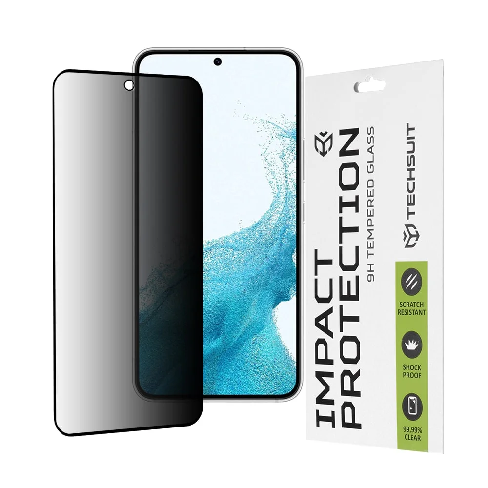 Φωτογραφία προϊόντος: Techsuit - 111D Privacy Full Glue - Samsung Galaxy S22 5G / S23 - Black