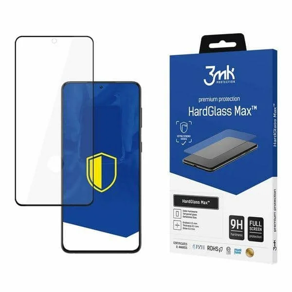 Φωτογραφία προϊόντος: 3MK HardGlass Max FP Sam G998 S21 Ultra, FullScreen Glass Finger Print μαύρο