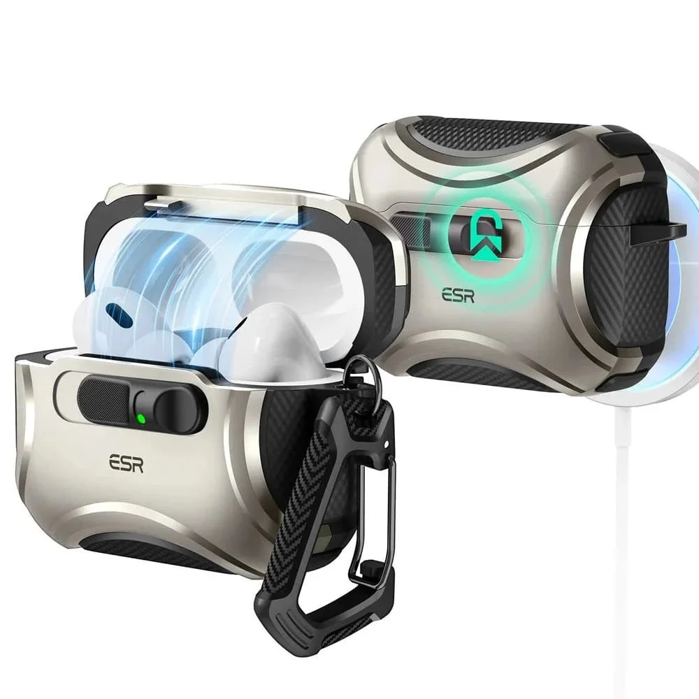 Φωτογραφία προϊόντος: ESR - Cyber Flicklock Halolock - Apple Airpods Pro 3 - Titanium
