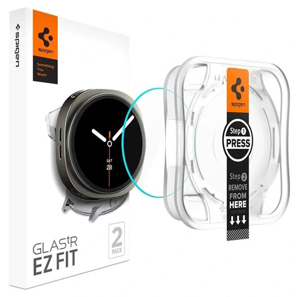 Φωτογραφία προϊόντος: Spigen - Glas.tr Ez Fit (2 Pack) - Samsung Galaxy Watch8 40mm - Clear