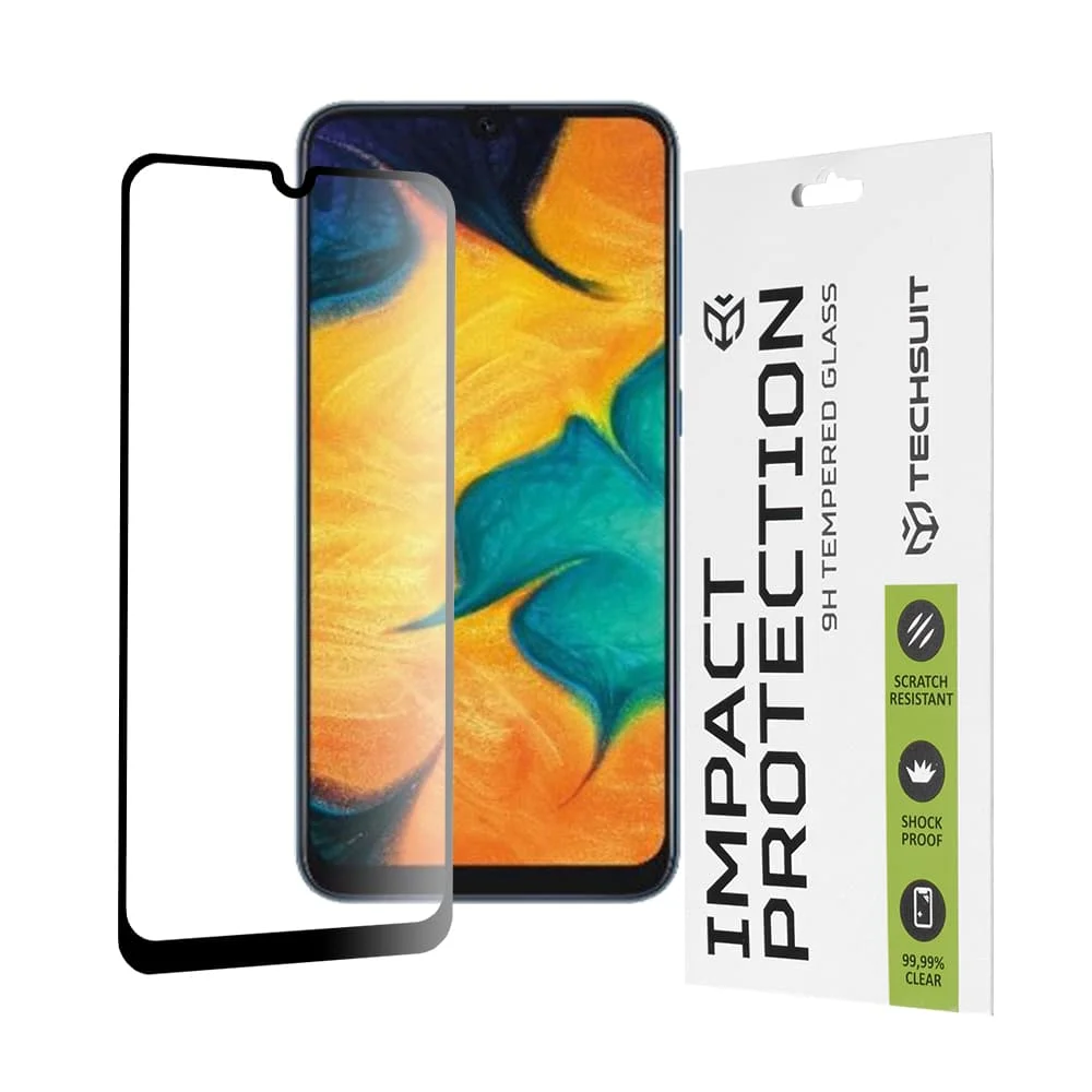 Φωτογραφία προϊόντος: Techsuit - 111D Πλήρης Κάλυψη / Full Glue Γυαλί - Samsung Galaxy A20 / A30 / A30s / A50 / A50s / M21 / M30 / M30s / M31 - Μαύρο