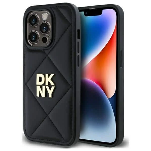 Φωτογραφία προϊόντος: DKNY Quilted Stack Logo - θήκη για Apple iPhone 14 Pro - Μαύρο