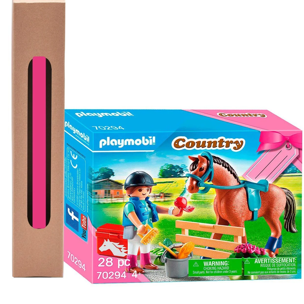 Φωτογραφία προϊόντος: Λαμπάδα Playmobil Σετ Φροντίζοντας Το Άλογο Country: Horse Farm