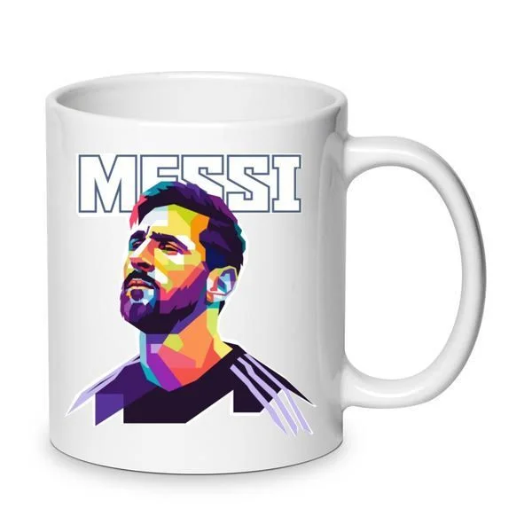 Φωτογραφία προϊόντος: Κούπα Lionel Messi κεραμική 330ml λευκή no4 Παγκόσμιος πρωταθλητής Μέσι