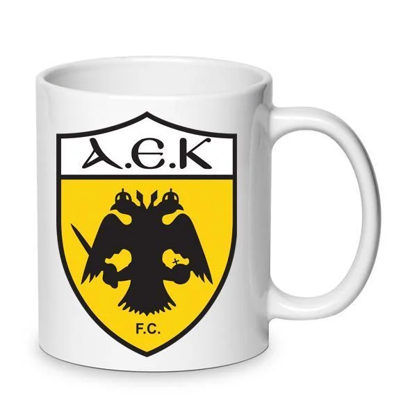 Φωτογραφία προϊόντος: ΑΕΚ κούπα α.ε.κ. AEK mug 330ml no1 κεραμική μπαίνει στο πλυντήριο