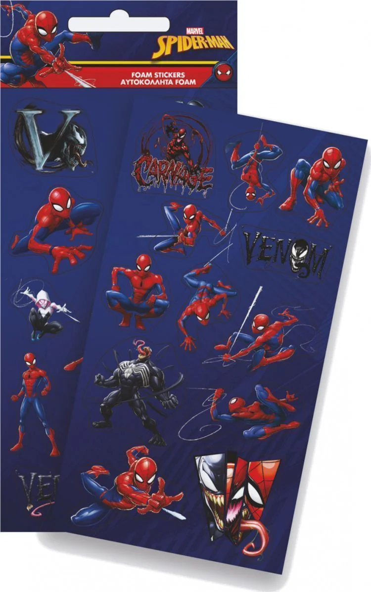 Φωτογραφία προϊόντος: Gim Stickers Foam Spiderman αυτοκόλλητα