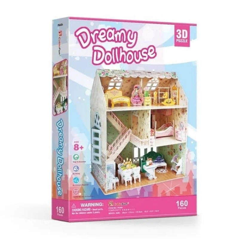 Φωτογραφία προϊόντος: Puzzle 3D dreamy dollhouse Φανταστικό Κουκλόσπιτο 160 Κομμάτια Τρισδιάστατο