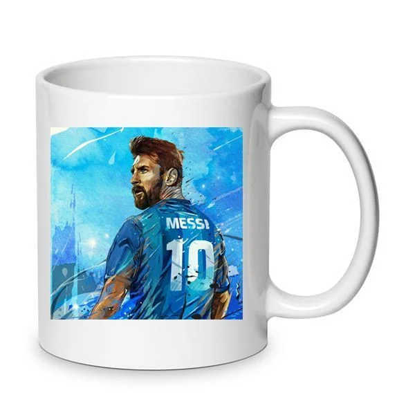 Φωτογραφία προϊόντος: Κούπα Lionel Messi κεραμική 330ml λευκή no2 Παγκόσμιος πρωταθλητής Μέσι