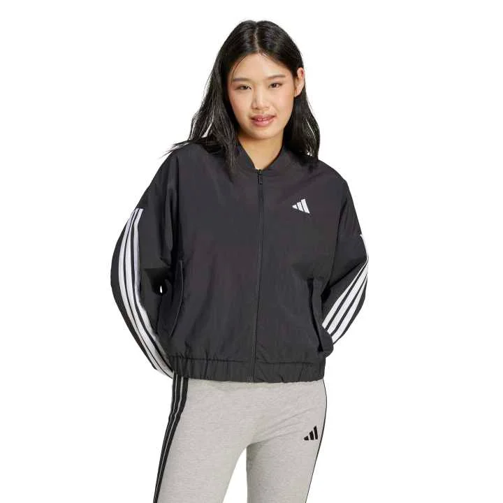 Φωτογραφία προϊόντος: adidas Essentials 3-Stripes Lifestyle Woven Bomber Jacket Γυναικεία Ζακέτα Μαύρη