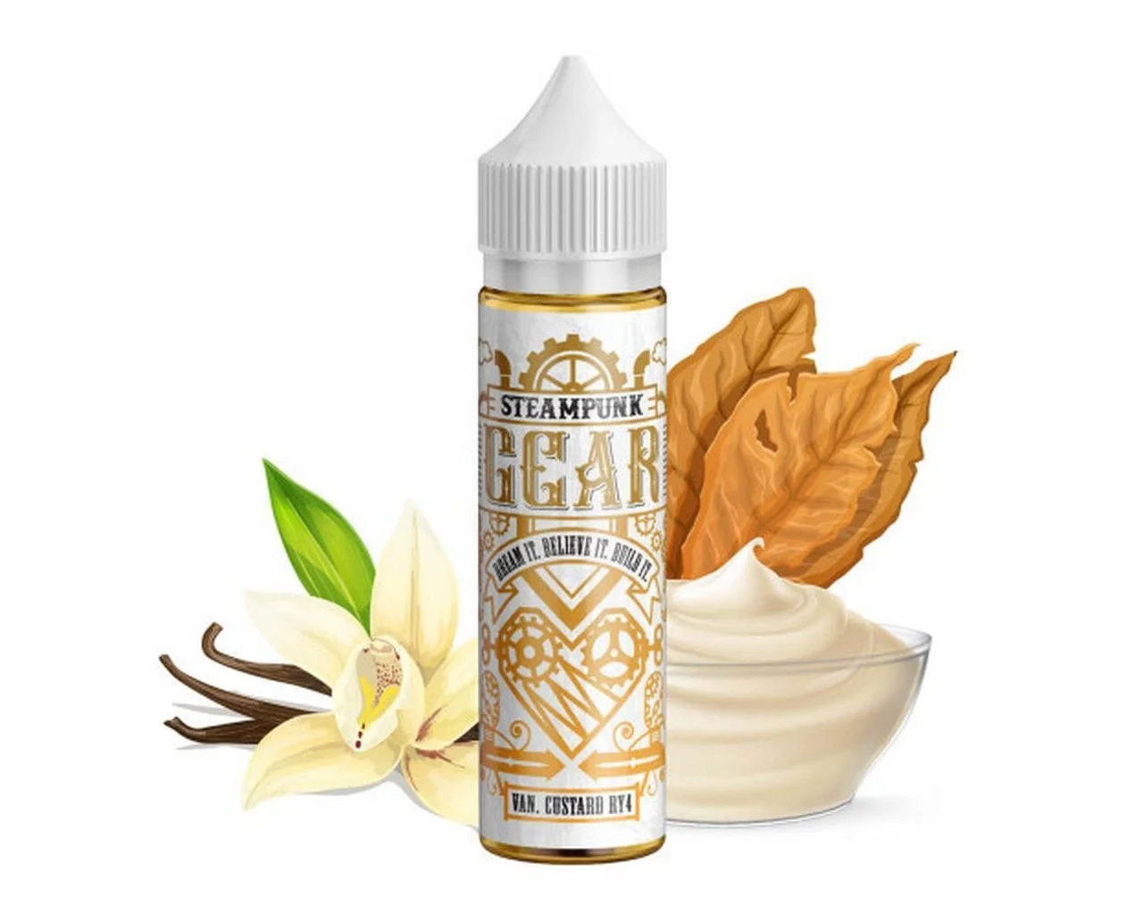 Φωτογραφία προϊόντος: Steampunk Gear Flavor Shots Vanilla Custard RY4 20ml/60ml