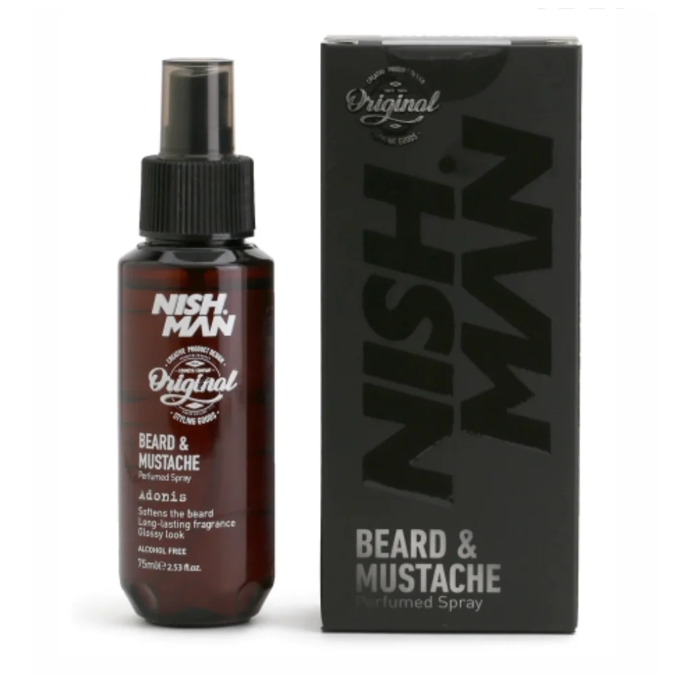 Φωτογραφία προϊόντος: Σπρέι Γενειάδας Nishman Beard & Mustache Perfumed Spray Adonis 75ml