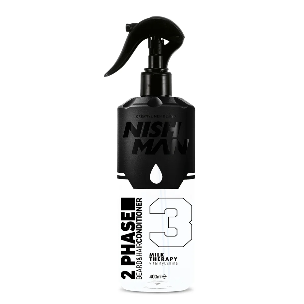 Φωτογραφία προϊόντος: Nishman 2 Phase Beard & Hair Conditioner 03 Milk Therapy 400ml