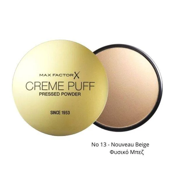Φωτογραφία προϊόντος: Max Factor Creme Puff Pressed Powder Compact 21gr 13 Nouveau Beige Φυσικό Μπεζ