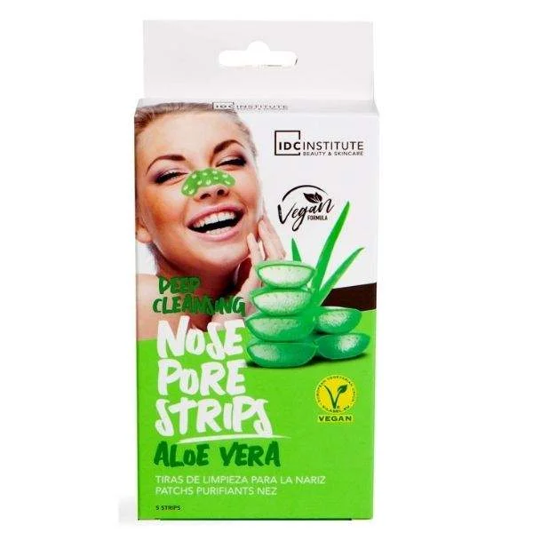 Φωτογραφία προϊόντος: IDC Vegan Nose Strips Aloe Vera Ταινίες Καθαρισμού Μύτης 5 pcs x 2.5gr