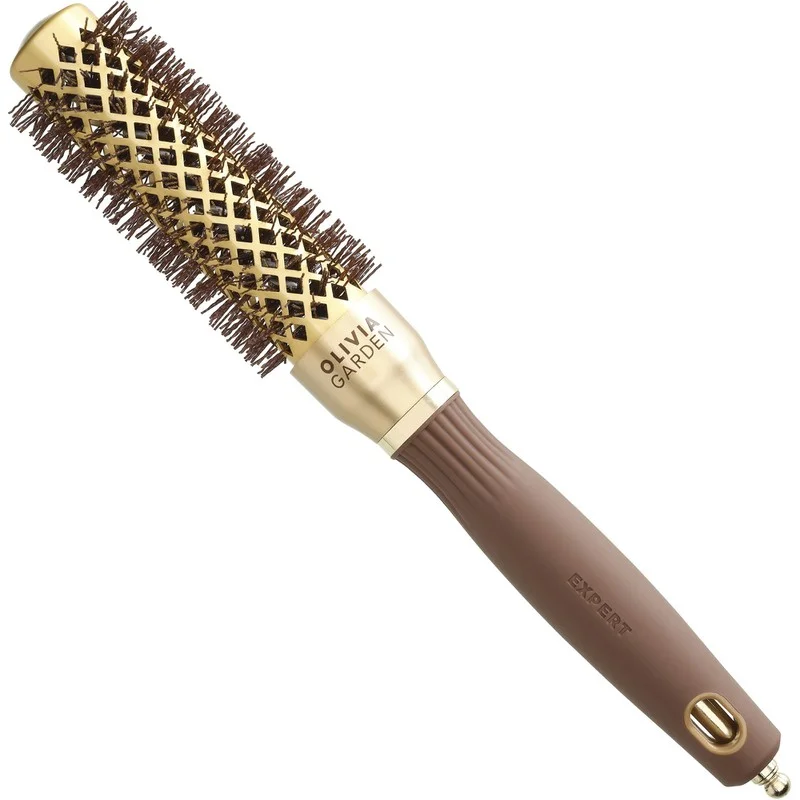 Φωτογραφία προϊόντος: Κεραμική Βούρτσα Olivia Garden Blowout Shine Gold & Brown 20mm